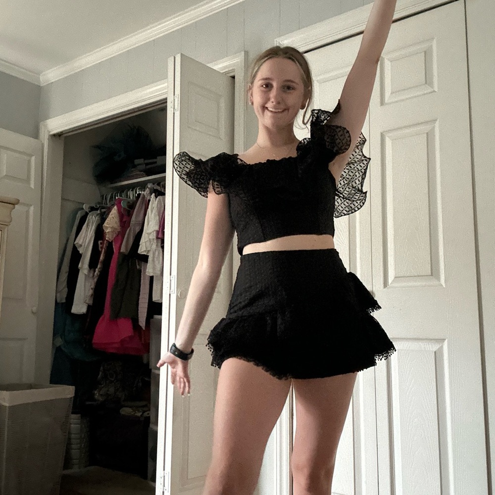 DO+BE Black Ruffle Dress